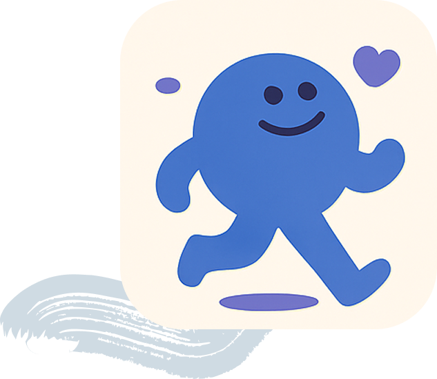 CardioVibe Blue Mascot