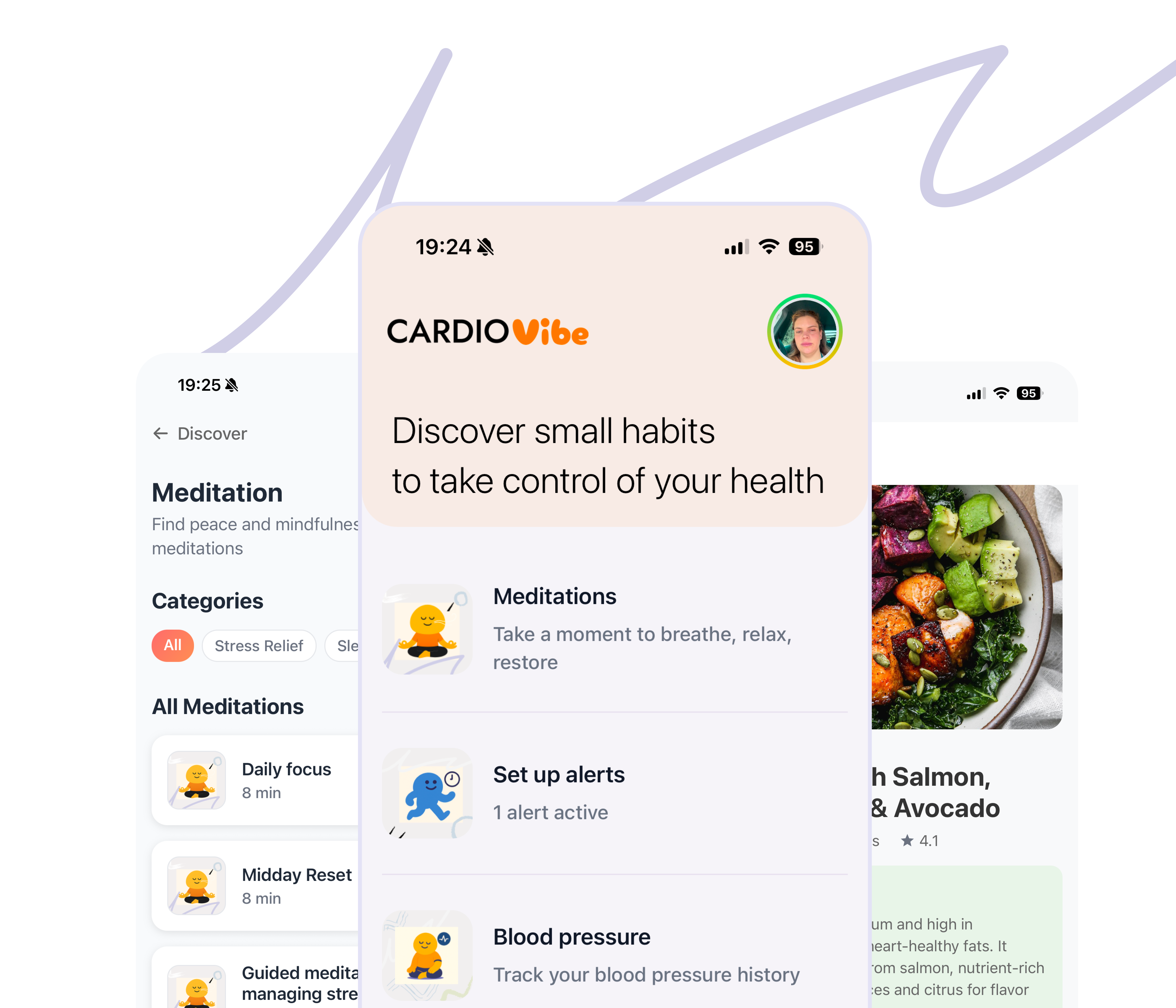 CardioVibe App Screenshots